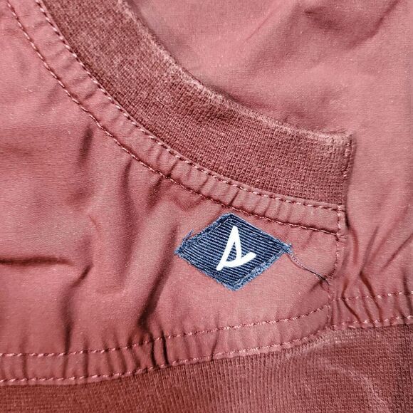 Sperry Vest Womens Small Red Marine Sailing Hideaway Topsider Hooded Full Zipper - Picture 9 of 11